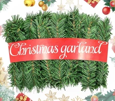 Christmas Garland, 54Ft Artificial Christmas Garland Imdoor or Outdoor Use Non-L