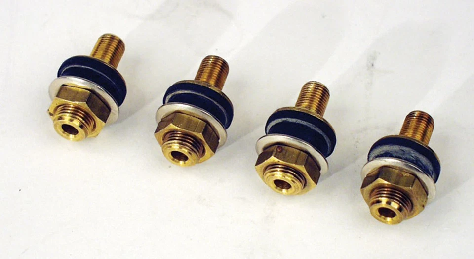 Longacre 52-50265, Set of 4 Natural Brass Brass Valve Stems Low Profile (4Pk)  Foto 3 de 4