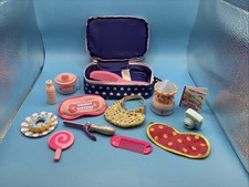 "Lote de accesorios para muñecas Our Generation estuche de viaje cámara cartera de comida muñeca de 18"""