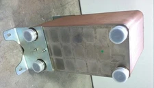 10"x20" Brazed 150 Plate Heat Exchanger [2" MPT] w/Floor Mounts