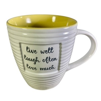 The Old Pottery Company  Jumbo Coffee Mug Live Well Laugh Often Love Much 22 oz.
