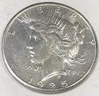 1925 S PEACE "XF/AU GRADE"🔥SOME LUSTER, FOR XF/AU - NICE HIGH POINTS, HAIR💥 ✅