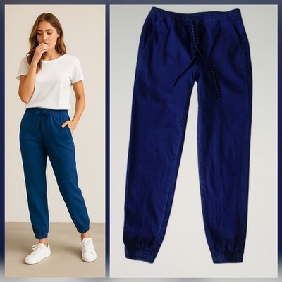 Tilly s RSQ Women's Cotton Twill Jogger Pull On Track Pants with Pockets 28