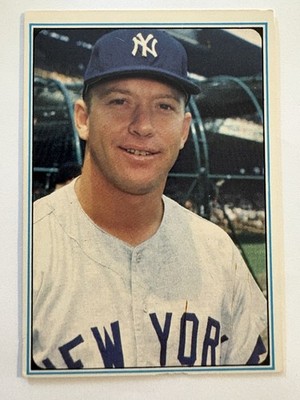 1982 ASA Mickey Mantle #1 Blue Back /5000 Unsigned Card Of Partially Signed Set