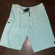 EUC Oneill HYPERFREAK HEAT PRINT 20" BOARDSHORTS Size 30 Blue