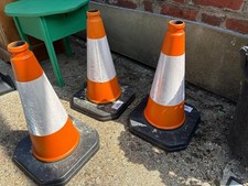 3 x 500mm High Traffic Cones