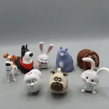 Secret Life Of Pets Movie collectible figures lot Of 9 Tiger Chloe Duke Max Snow