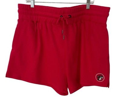 Bucees Woman  Pull On Fleece Drawstring Shorts Size 3X Pockets Embroidered Logo