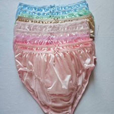 9 Plus Bikini Underwear Nylon Woman Panties Soft Smooth Briefs Mid-Waist/Mix/2XL