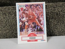 1990 Fleer Basketball Card, Will Perdue, Chicago Bulls, #29