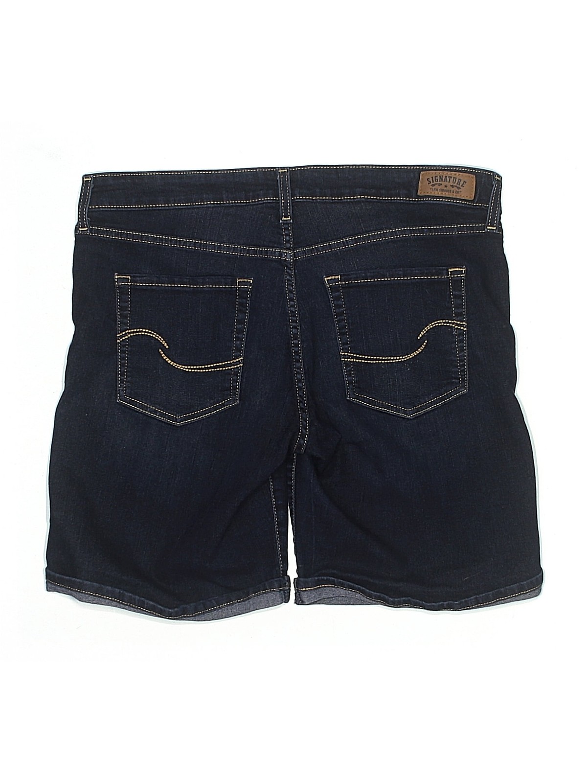 Levi Strauss Signature Women Blue Denim Shorts 10 thumbnail 2