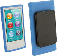 For Ipod Nano 7 Case, Belt Clip TPU Rubber Gel Soft Skin Case Cover for Ipod
