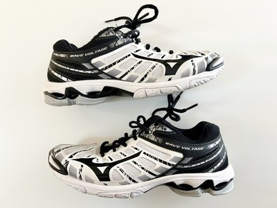 Mizuno Wave Voltage White/Black Women s Tennis Shoes US 9 Medium Width