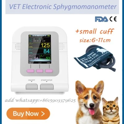 CONTEC Vet/Veterinary/Animal Blood Pressure Monitor NIBP+6-11cm Cuff,Sphygmomanometer