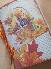 Junk Journal Booklet "FALL BUCKET LIST" Fall Colors Leaves Ephemera, Cards, +