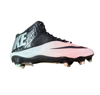 Nike Lunar Code Pro 3/4 D White/ Black 579668-001 Football Cleats
