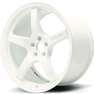 Rays Gram Lights 57CR 18X9.5 +38 5X114.3 Ceramic White Pearl Wheel