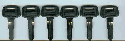(2) Kawasaki Mule ATV Replacement Keys Cut to Your Key Code A,B,C,D,E & F Codes