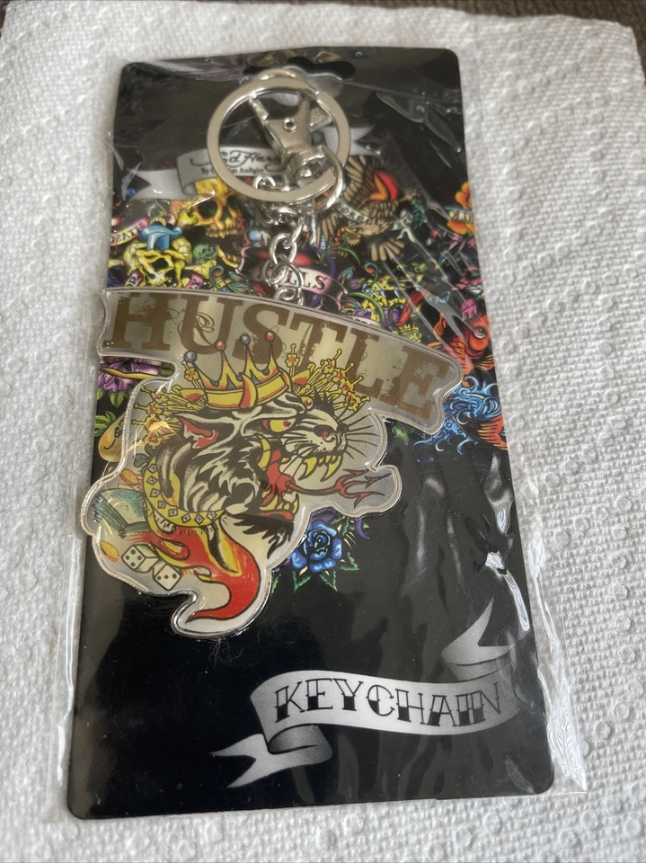 Ed Hardy Christian Audigier Llavero Hustle" 3E Designs EH6159 Nuevo Envío Gratis Foto 2 de 3