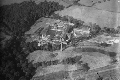 Waterside Paper Mill and adjacent sewage works Disley 1925 England OLD PHOTO