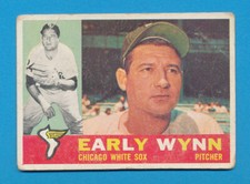 DEAD CENTERED EARLY WYNN VINTAGE 1960 TOPPS #1 LOW GRADE POOR-FAIR *TPHLC-3625