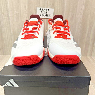 Adidas CourtFlash Pickleball M Shoes White Fuchsia JQ3241  display picture 2