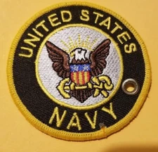 United States Navy Double Sided Key Chains approx. 2.5" "Read Description"