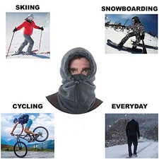 R-WAY 4-in-1 FLEECE ALL WEATHER NECK WARMER, GAITER, HOOD, BALACLAVA