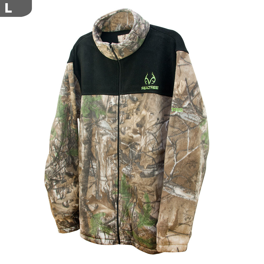 Full Zip Fleece Jacket Coat Large 