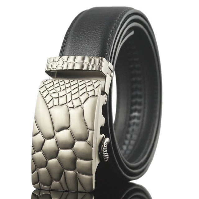 thick black belt with silver holes