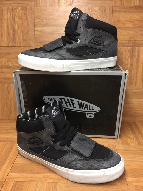 vans mens black leather shoes