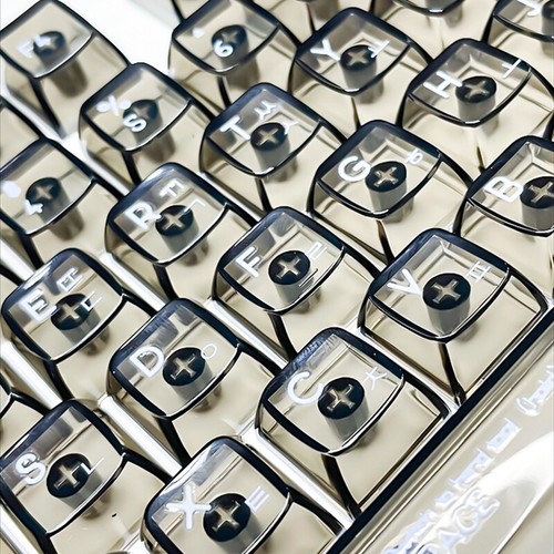 Korean Transparent Keycap Set PC Shine Through Backlit Keycaps CBSA Profile _yi - Afbeelding 3 van 14