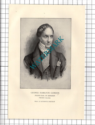 George Hamilton Gordon Fourth Earl Of Aberdeen - c.1898 Print