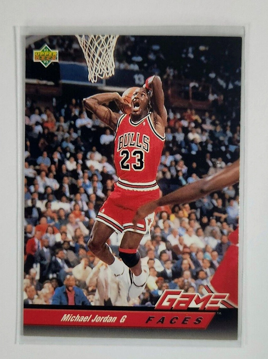 Michael Jordan 1992 Upper Deck #488 Game Faces Bulls HOF