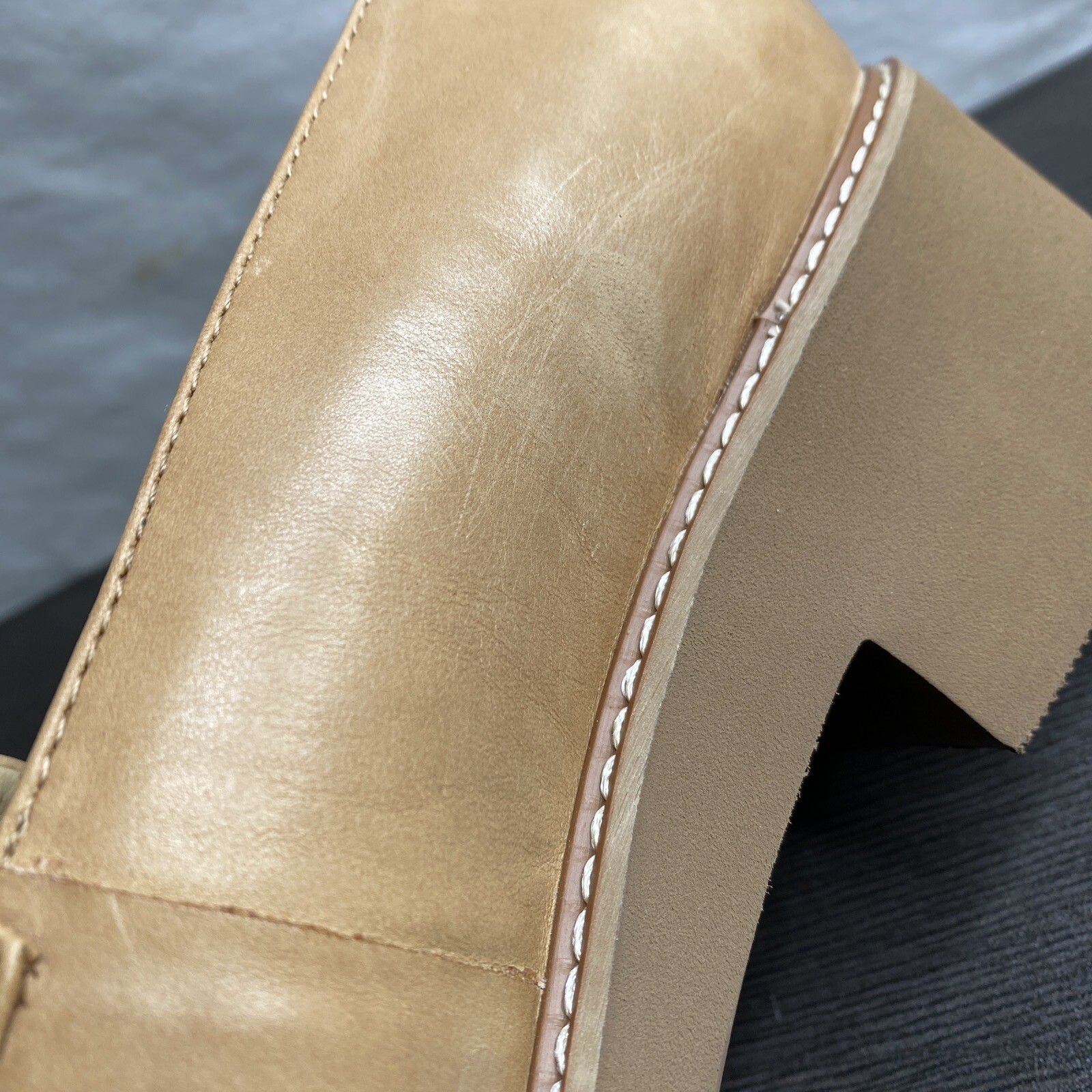 Naturalizer Womens Darry Tan Leather Loafer Heels Shoes Size 11W eBay