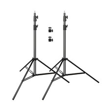 Heavy Duty Light Stand 9.5ft, Aluminum Alloy Lights Stand Spring Cushioned Ad...