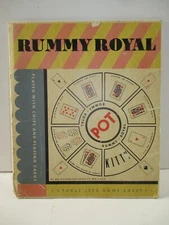 RUMMY ROYAL TABLE SIZE GAME SHEET~PLAYED WITH CHIPS AND PLAYING CARDS~NO. 2944