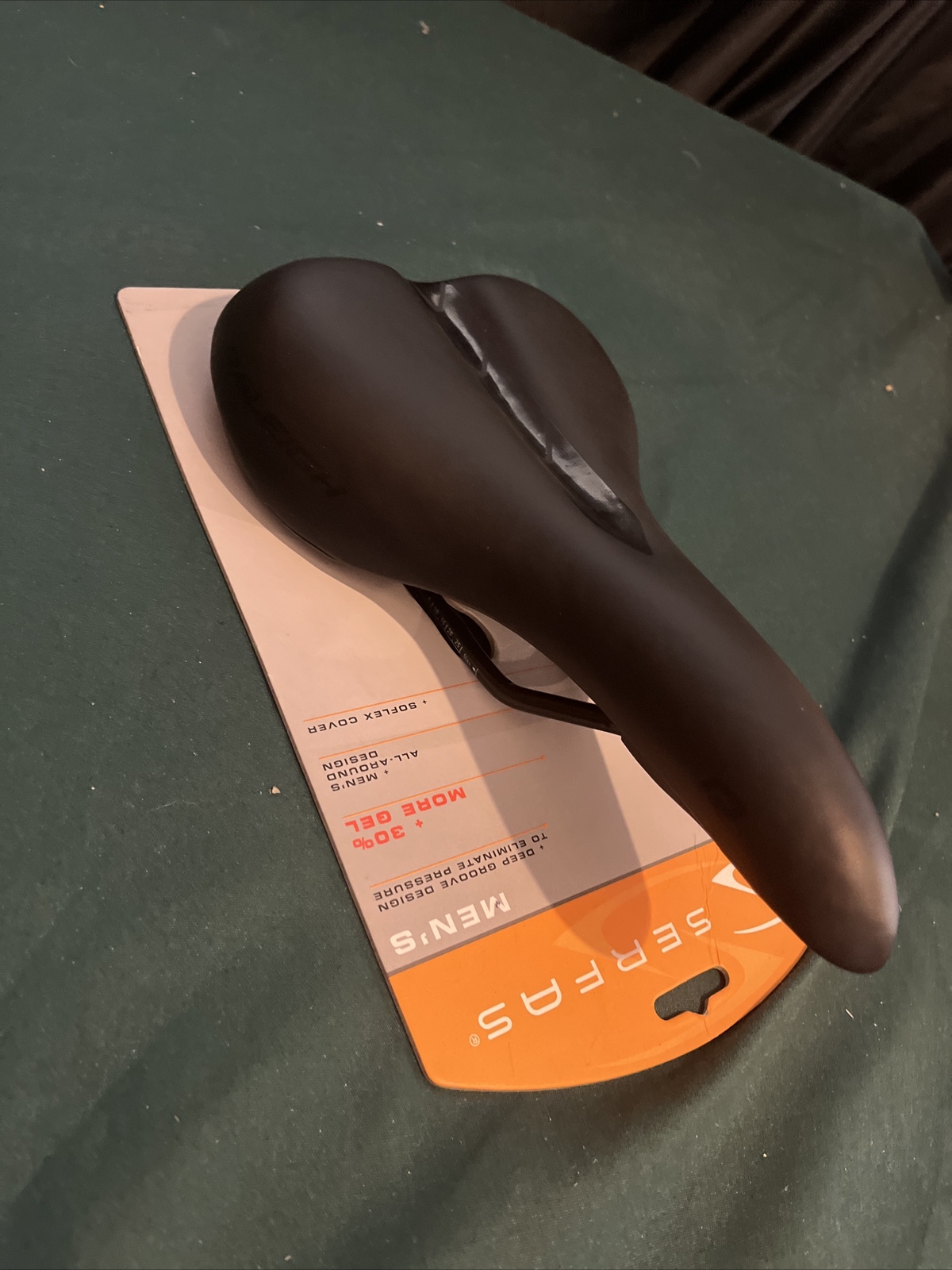New Serfas Bike Saddle Seat MSD100 EGEL Men's Comfort Waterproof