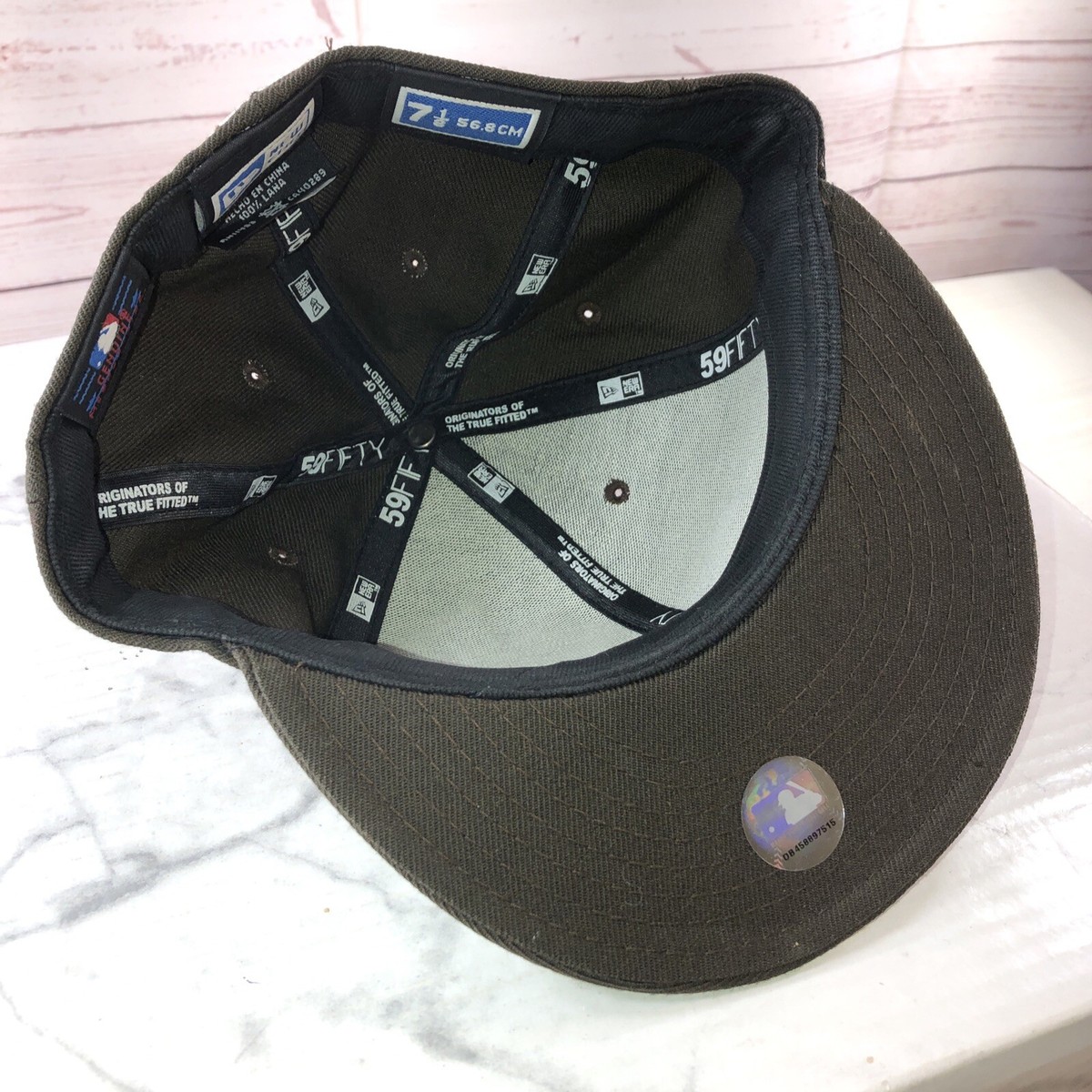 New Era 59Fifty New York Yankees Brown W/ embroidered Logo Wool