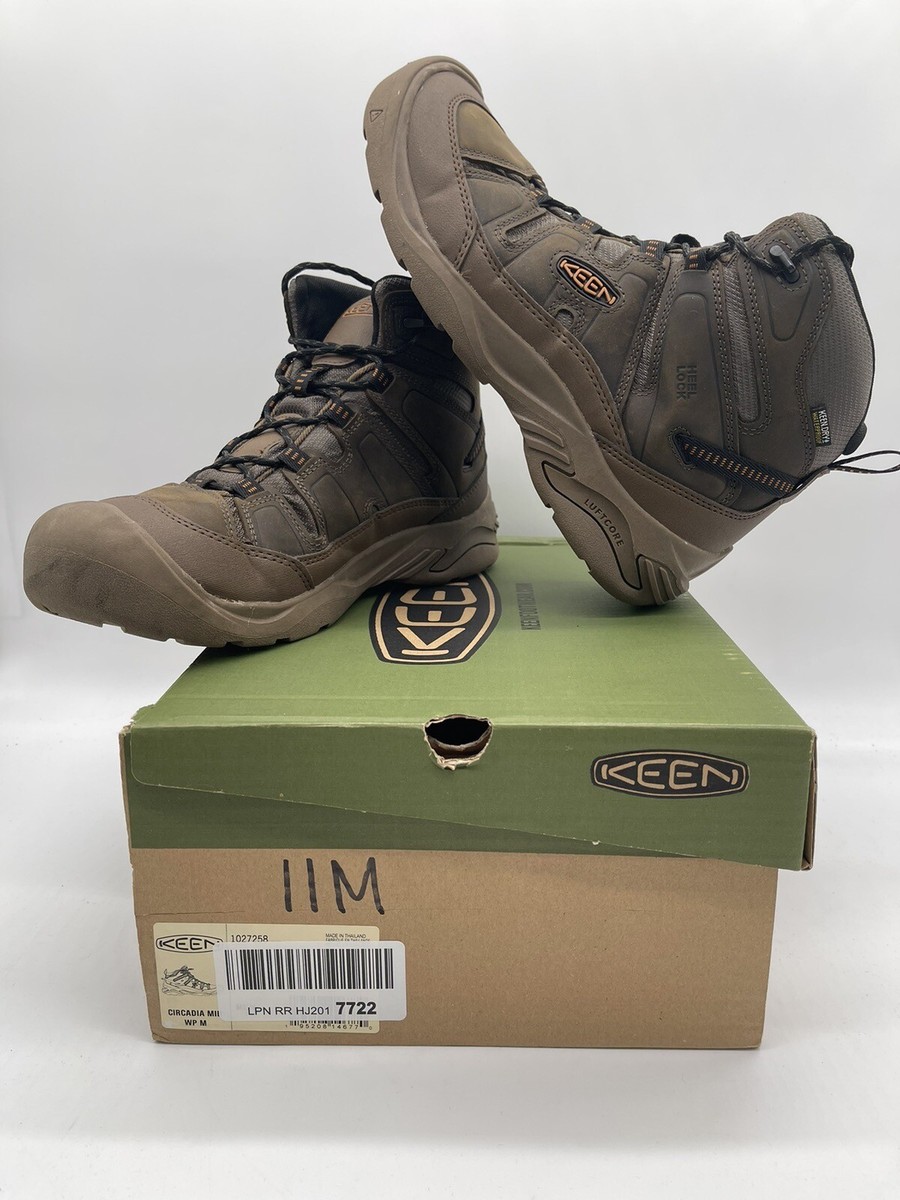 Keen Brown Circadia Mid 1027258 Waterproof Lace Up Hiking Boots Mens Size  US 11M