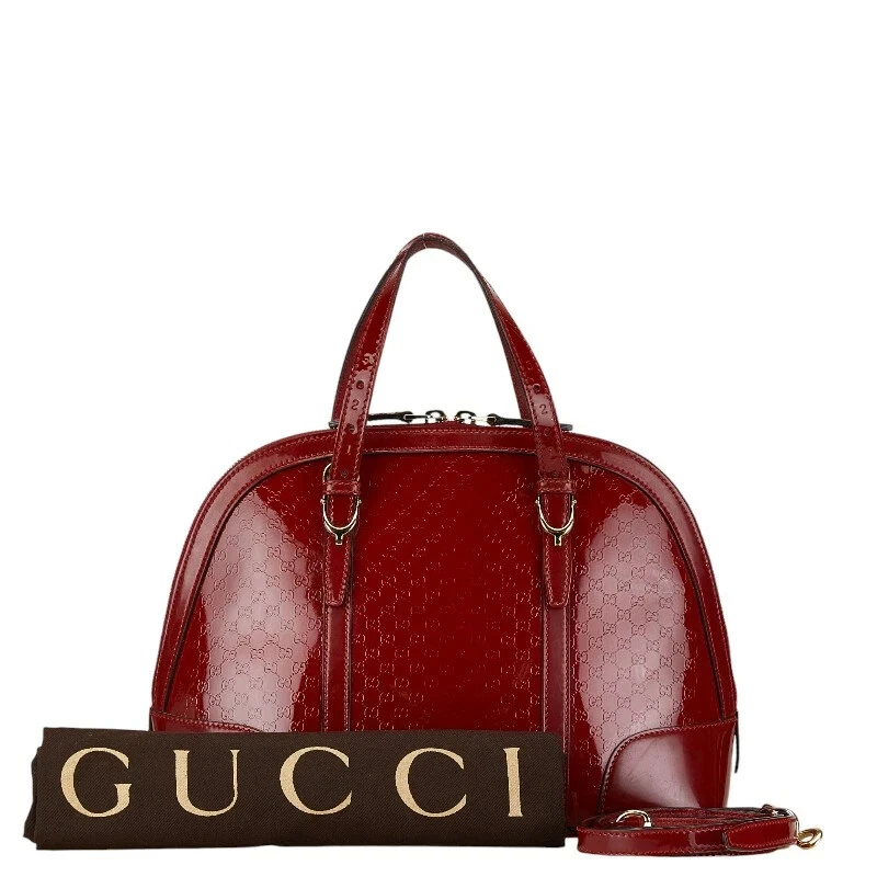Gucci Micro GG 2 voies sac à main bandoulière GG émail suprême rouge authentique