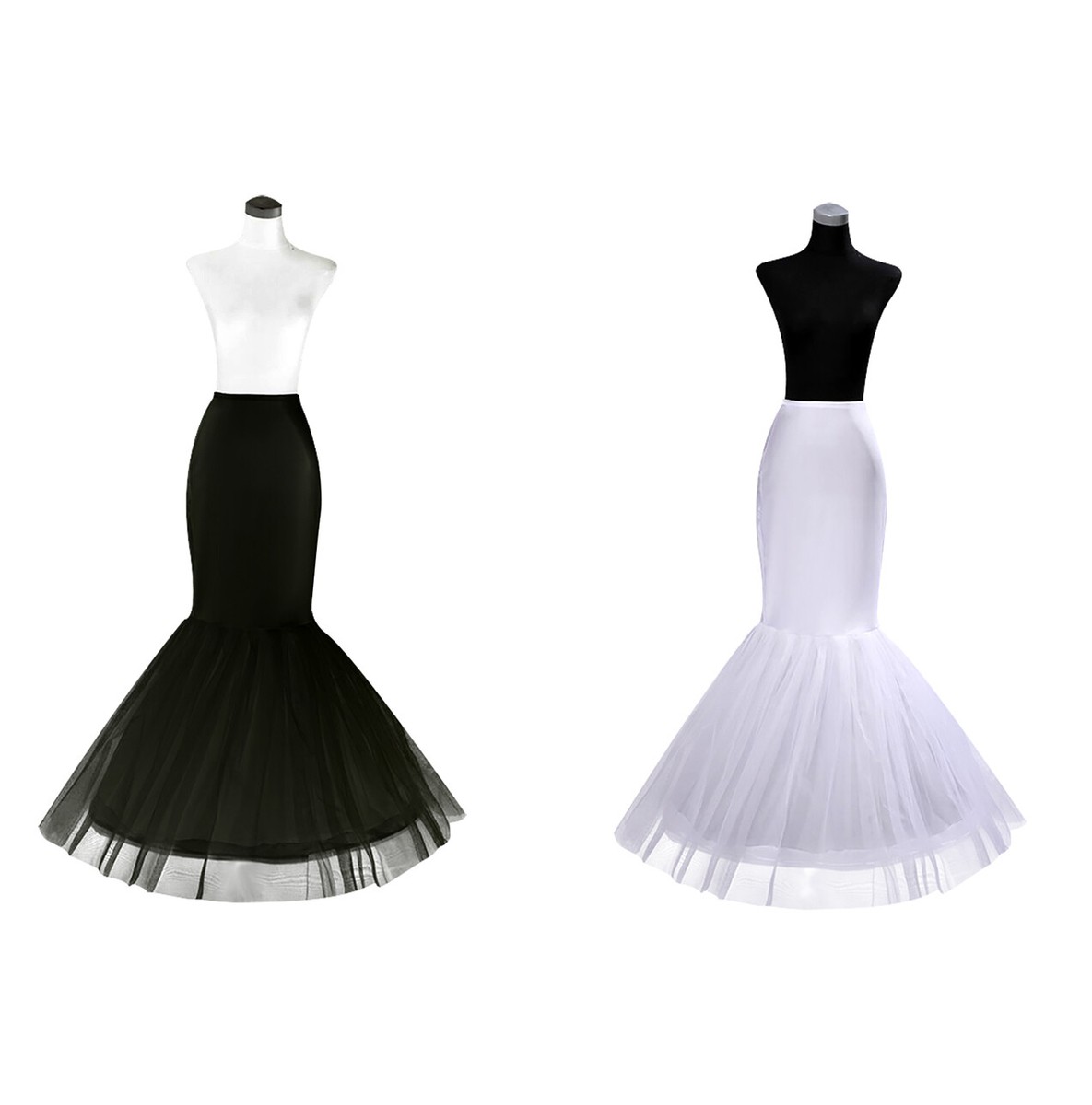 chinese dress ladies BEAUTELICATE Women 1 Hoop Mermaid Petticoat Fishtail Underskirt Trumpet  Crinoline for Mermaid Wedding Dress Ivory at Amazon Women's Clothing store main image 1
