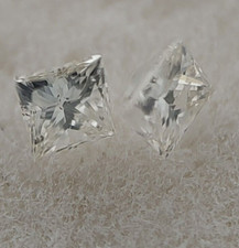 Natural Loose Diamond Melee x2, Princess, 2.0x2.1mm, .10TCW, SI1-2, I, 46-21B