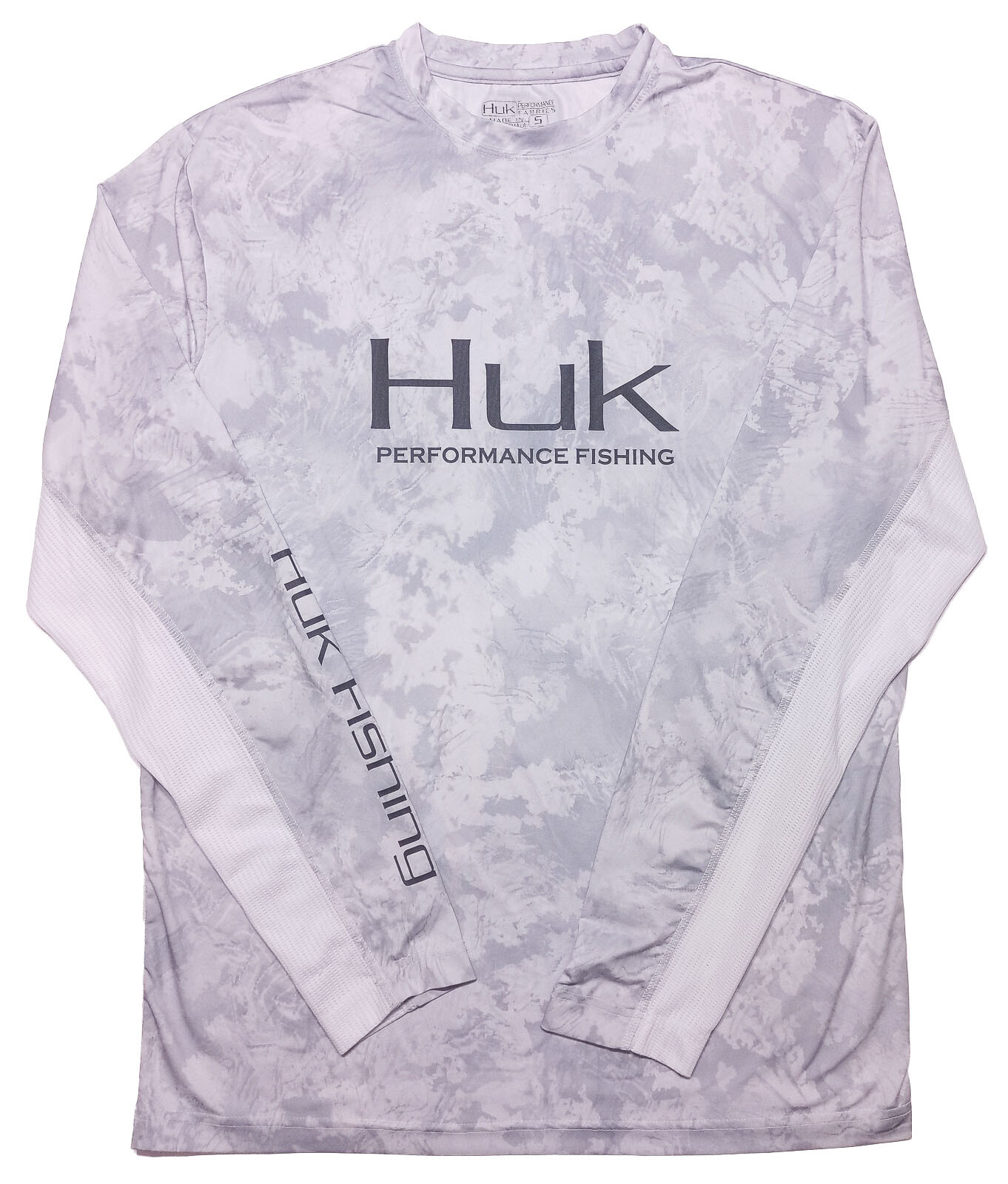 T-shirt Huk Performance Fishing – Manches Longues – Camo Blue/Tan – Taille S – Occasion