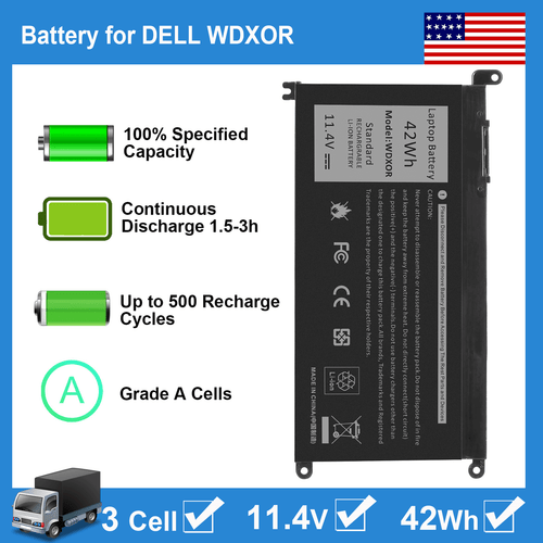 ✅WDX0R WDXOR Battery For DELL Inspiron 17 5765 5767 5770 15 7560 7570 7579 7569 - Picture 4 of 20