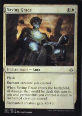 Saving Grace - Hour of Devastation: #21, Magic: The Gathering Nm R191