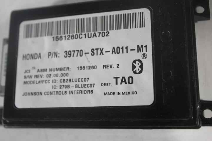 2010 2011 2012 2013 Acura MDX Bluetooth Module Hands Free 39770-STX-A011-M1