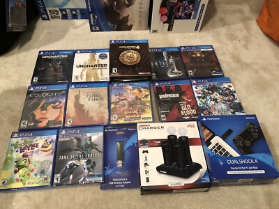 PlayStation - Ps4pro ゲームセット US Sony Playstation 4 PS4 Games Mega Bundle with Pro Console
