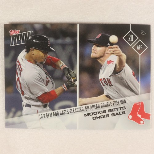 2017 Topps Now 66 Mookie Betts / Chris Sale