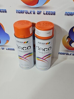 MOTIP Deco Sprühlack Hochglanz RAL 2004 reinorange 400 ml x 2 Dosen M #4